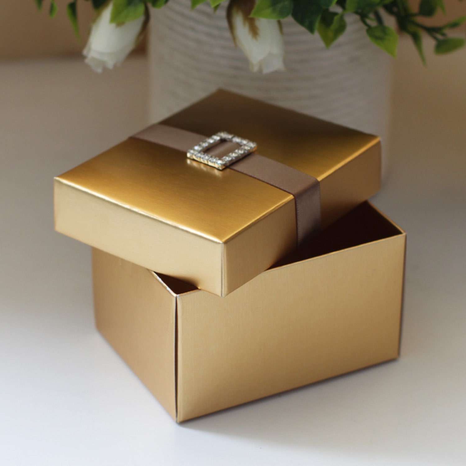 Gold Candy Box Simple Style Wedding Box Wedding Supplies Wholesale